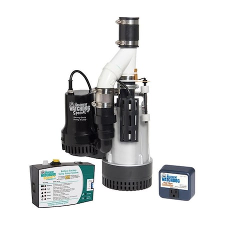 Basement Watchdog Sump Pump 1/2Hp Combo CITS-50